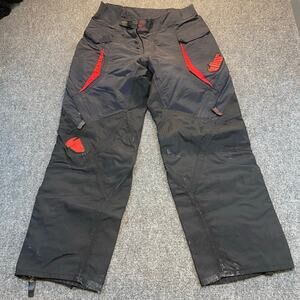 Vintage Thor Motorcycle Racing Tech Wear Black Pants Mens Size 36 Nylon
